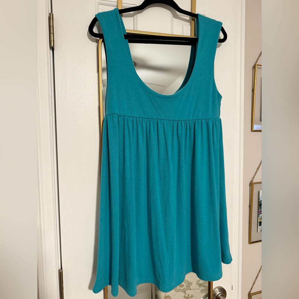 Free People Teal Mini Dress